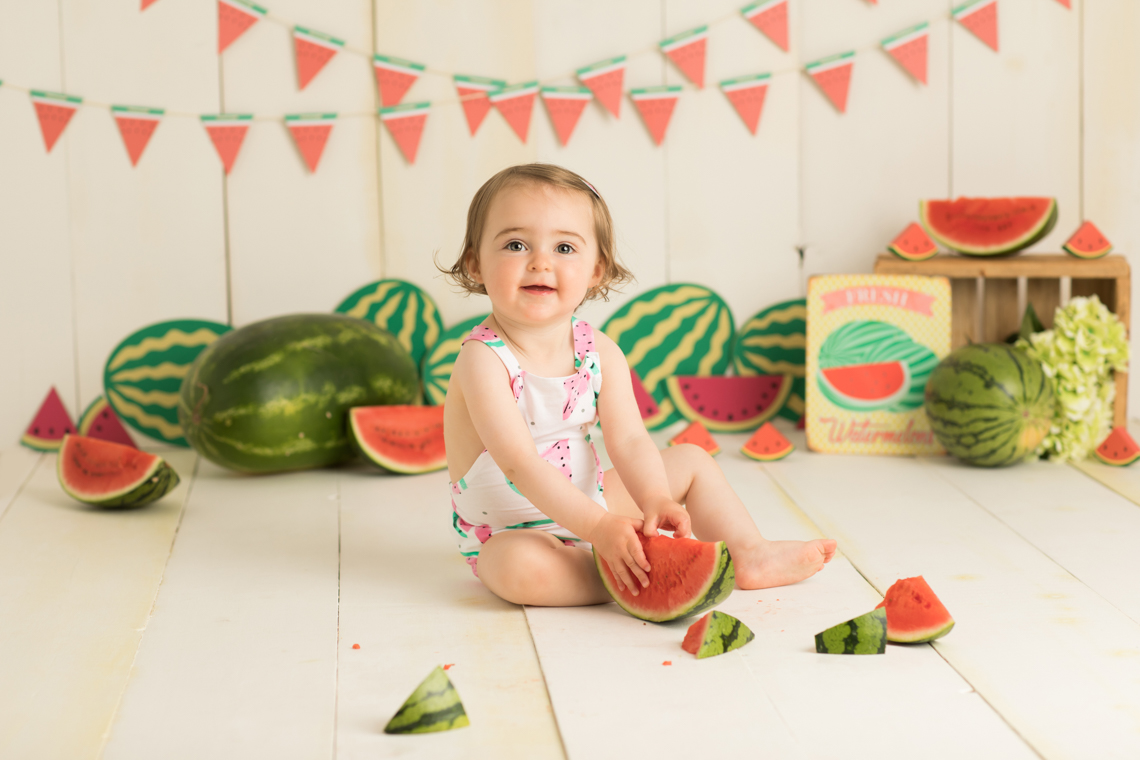 Watermelon Smash Baby Photography by Studio Life of Edinburgh